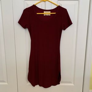 Burgundy dress